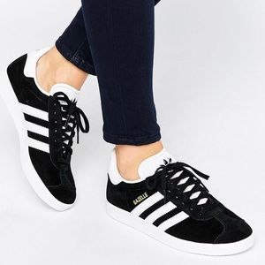 Black Adidas Gazelle Sneakers